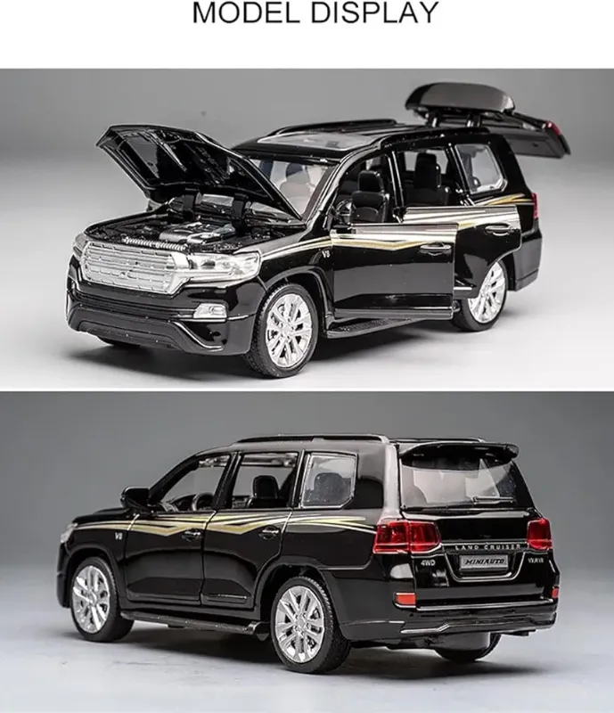 1:32 Toyota landcruser diecast open doors sound light (3226B)