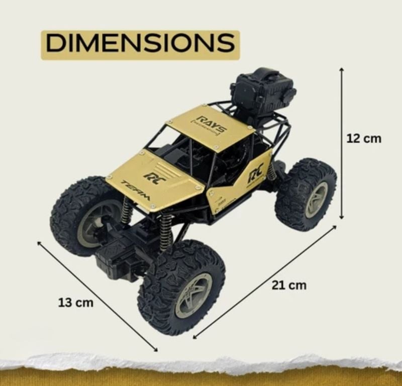 1:18 Metal Spray Rock Crawler OFF road remote-control monster truck toy (168H-29)