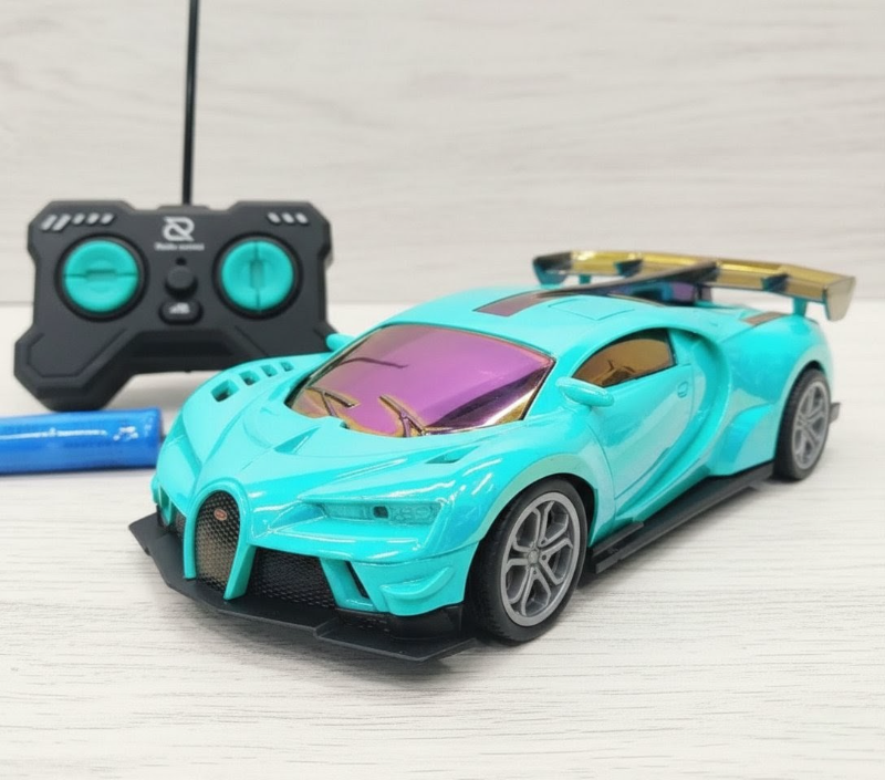 1:20 scale Top Speed RC Bugatti Glossy Colour Body rechargeable sound light (986-30A)