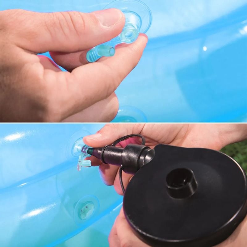 Inflatable 2 Ring Round Kiddie paddling pool 61x15 cm Bestway 0 to 2 year age Swimming pool TM(51061)