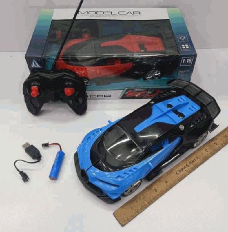 1:16 scale RC Bugatti Vision Gran Turismo model car rechargeable fast speed (27-19AS)