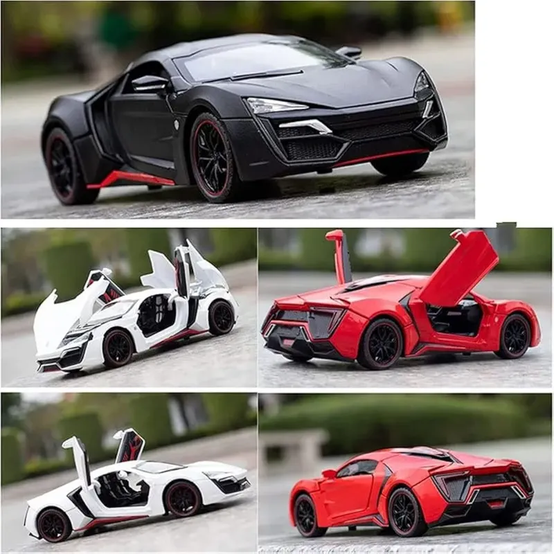 1:24 Lykan Hypersport diecast  spraying car (CZ32AD)