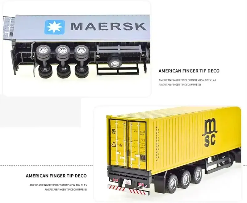 Die-Cast Container Truck Engineering Model Big size(JG2602/5)