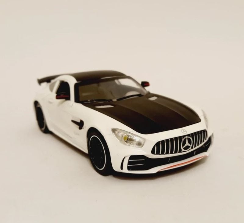 1:24 Mercedes Benz AMG GTR Diecast Car Model spraying Pull Back Toy (CZ30AD)