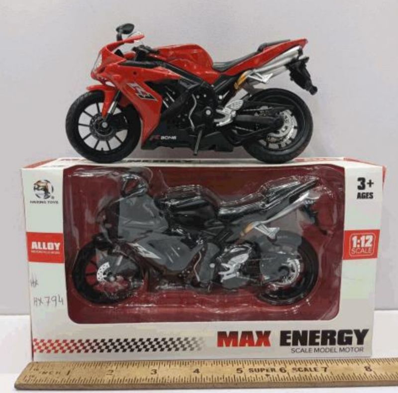 1:12 scale die-cast Yamaha YZF R1 model motorcycle toy (HX794-1)