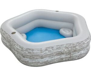 Big Family Bestway TruPrint Stone Inflatable Family Swimming Pool For Kids and Adult TM (54423)