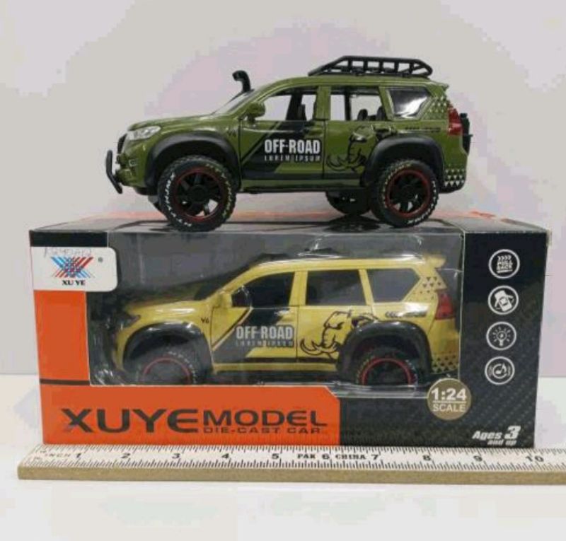 1:24 scale Toyota Prado Off road diecast box pack (K240A12)