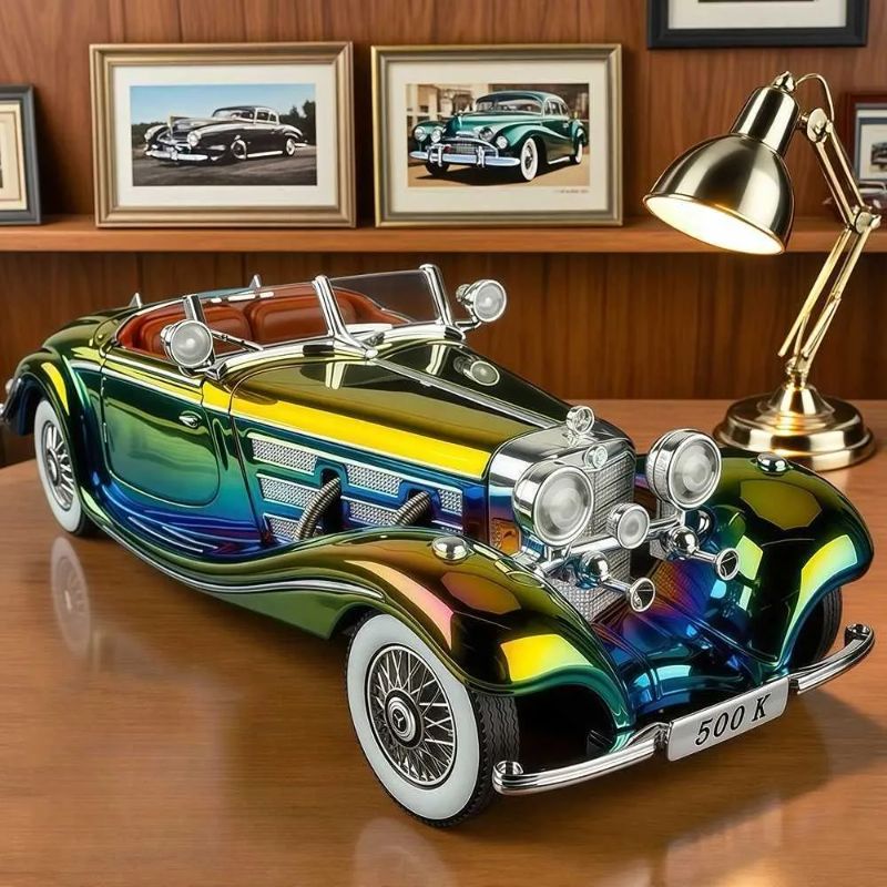 1:24 Classic Mercedes-Benz 500K Diecast model car in luxury gloss paint (1900-351)