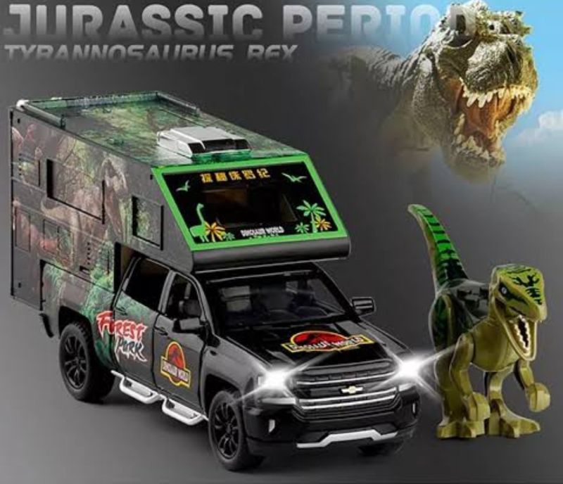 1:24 scale Diecast Dinosaur Adventure Car van (CZ021A )