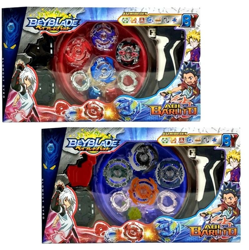 4 Beyblade Metal Fusion Battle Set Tops With Beystadium and Hand Launcher High quality For Kids Play Set KT (BY505C)