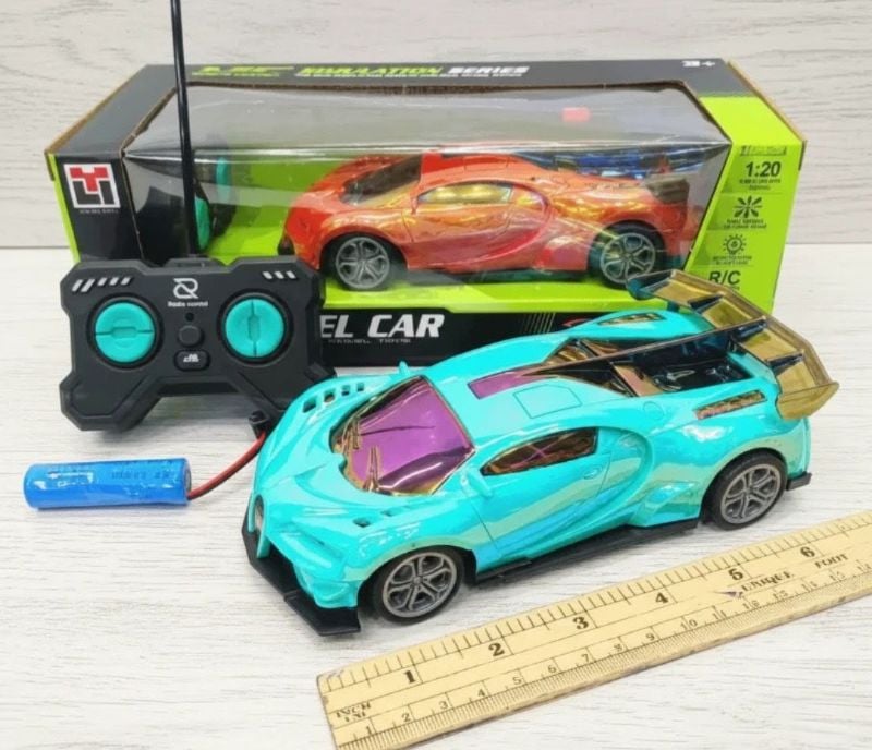1:20 scale Top Speed RC Bugatti Glossy Colour Body rechargeable sound light (986-30A)