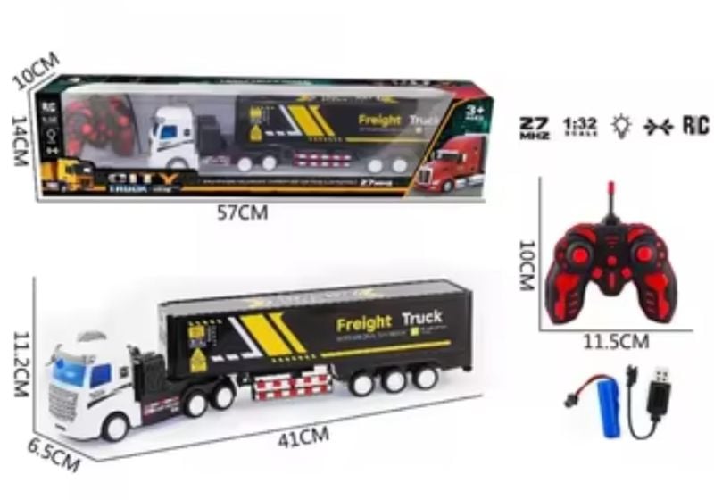 RC 12 Wheels Container Trailer Rechargeable Big (168-3 TRUCK)