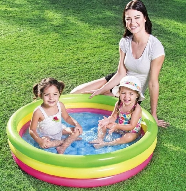 Bestway Summer Swimming Pool inflatable paddling pool Best Quality Comfortable Floor for children TM (51104)