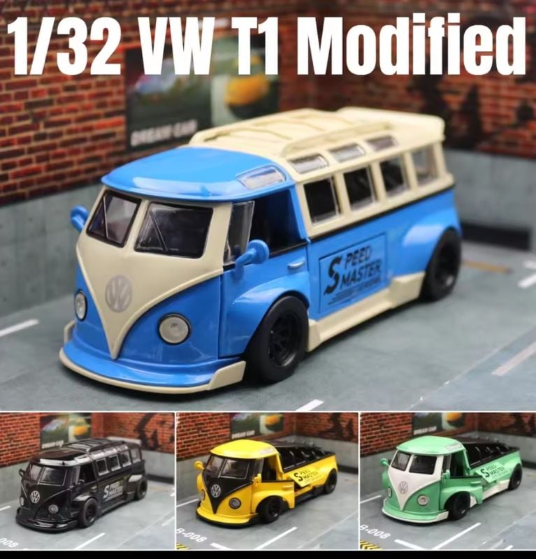1:32 Volkswagen T1 Bus diecast model car toy (D21027)
