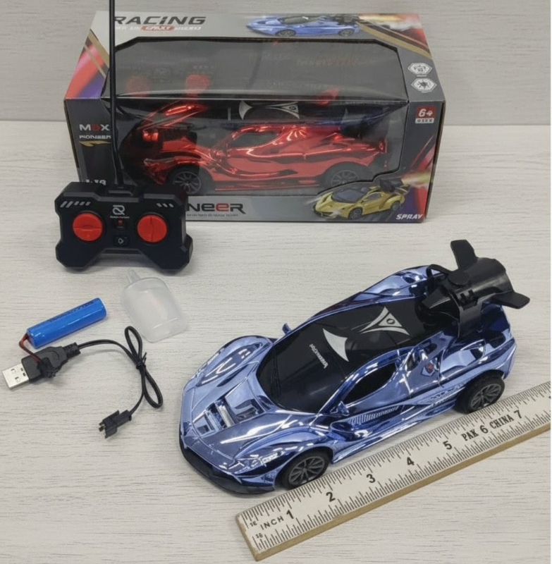1:18 Max PioneerSpray racing fast car with multi shiny colours sound light (929-11A)