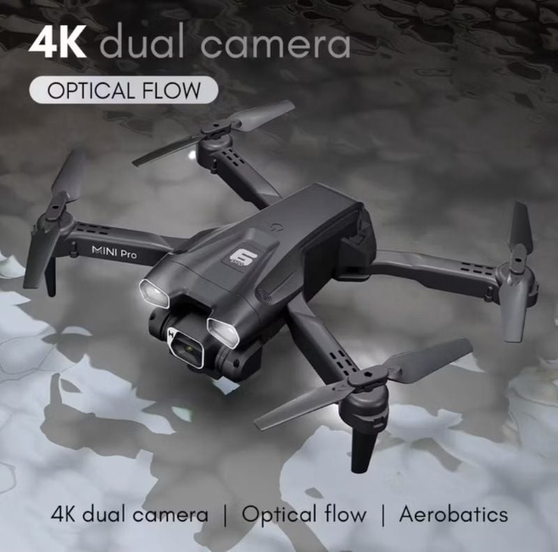 Drone 4K Professional HD -Dual Camera Drone Mini Folding with Remote Control Aircraft RC Helicopter Quadcopter Uav KT (H66)