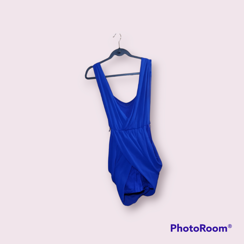 Blusa sin mangas color azul