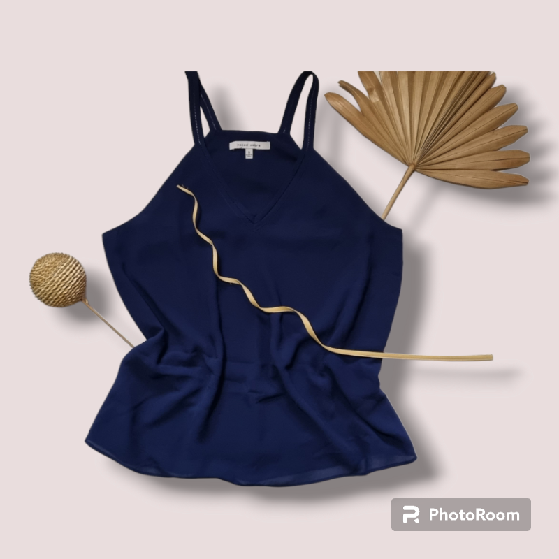 Blusa de encaje azul