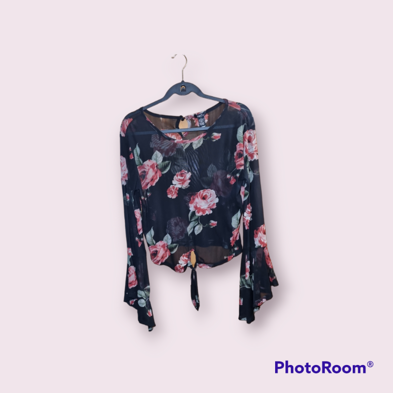 Blusa negra transparencia