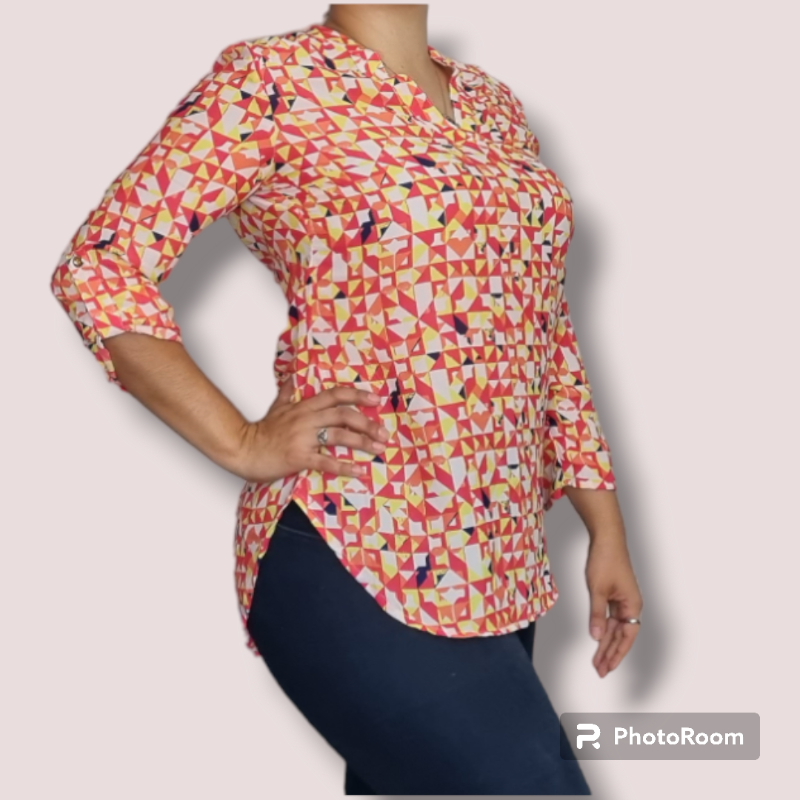 Blusa colores calidos