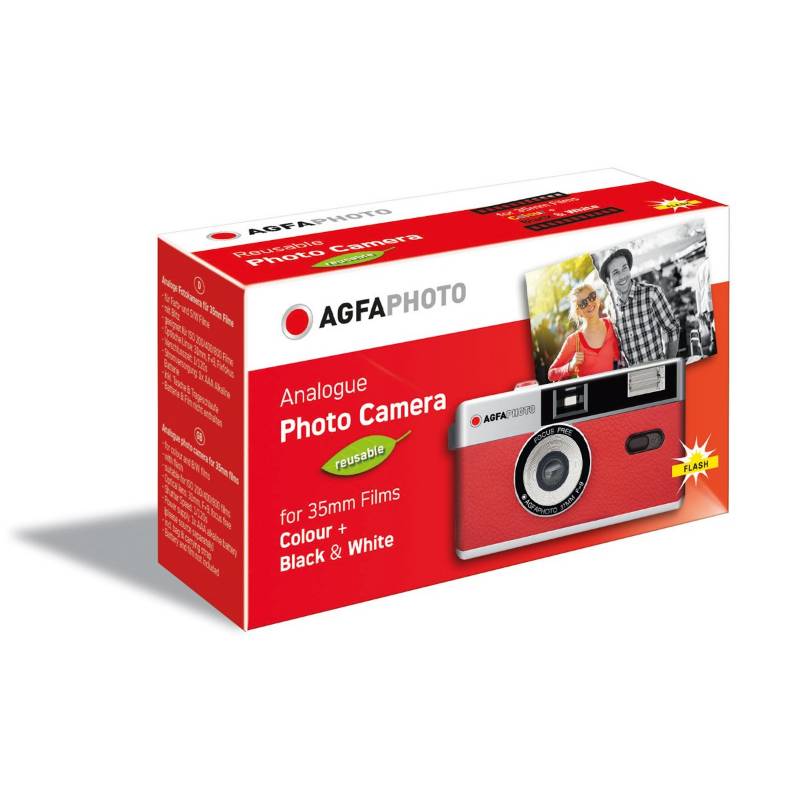 Máquina Fotográfica Analógica de Rolo Agfa com Flash 35 mm