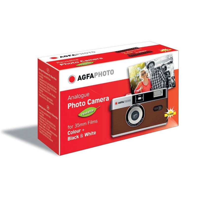 Máquina Fotográfica Analógica de Rolo Agfa com Flash 35 mm