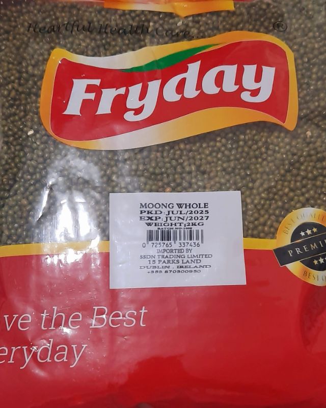 Fryday Green Moong Beans 2kg