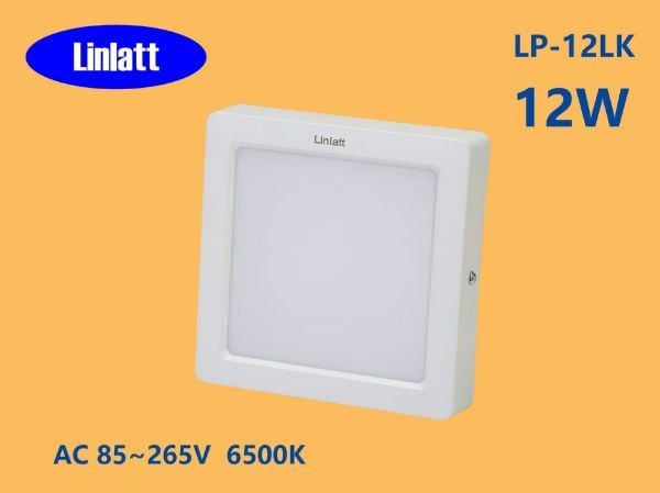 12W လေးထောင့်ကပ် လင်းလက်