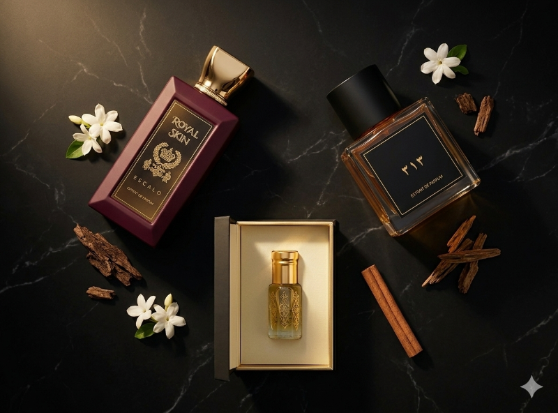 Escalo Royal skin + Sentuer 313 + Akoya 6ml Oil concentrate