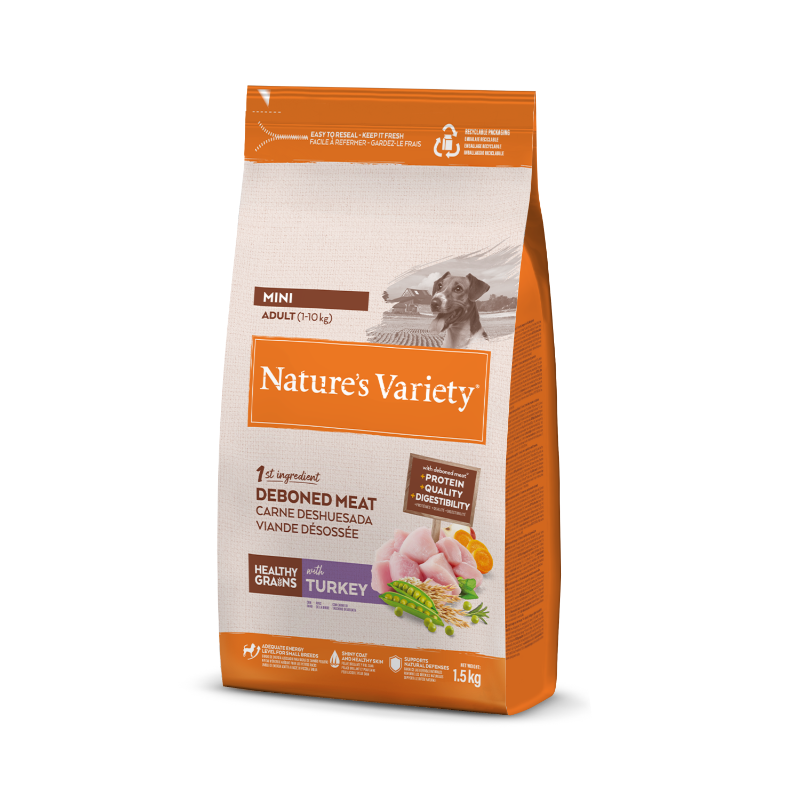 HEALTHY GRAINS MINI ADULT TURKEY 1,5 kg