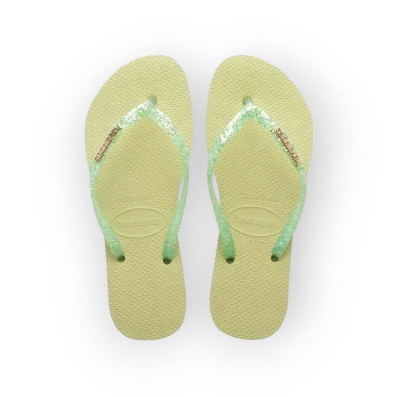 HAVAIANAS SLIM GLITTER FLRISH VERDE JARDIM