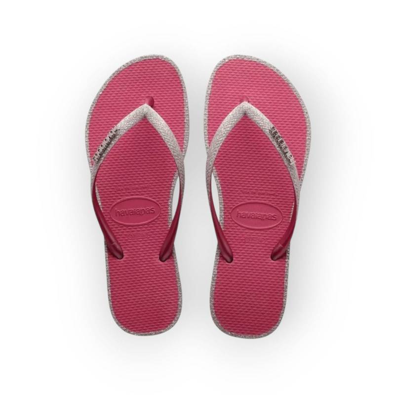 HAVAIANAS SLIM GLITTER CONTOUR ROSA VELUDO