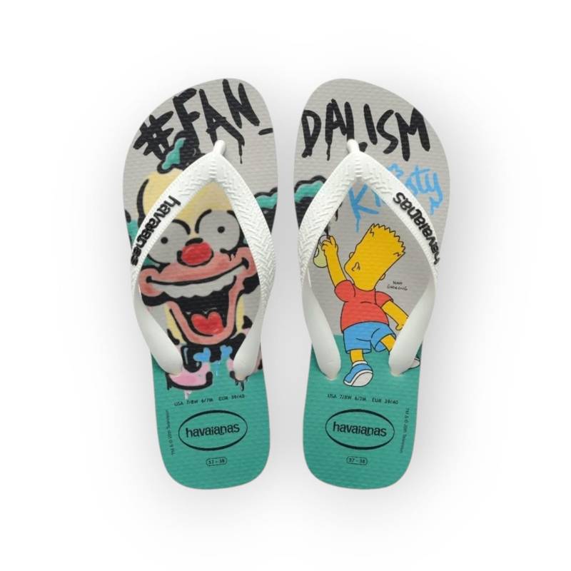 HAVAIANAS SIMPSONS BEGE PALHA