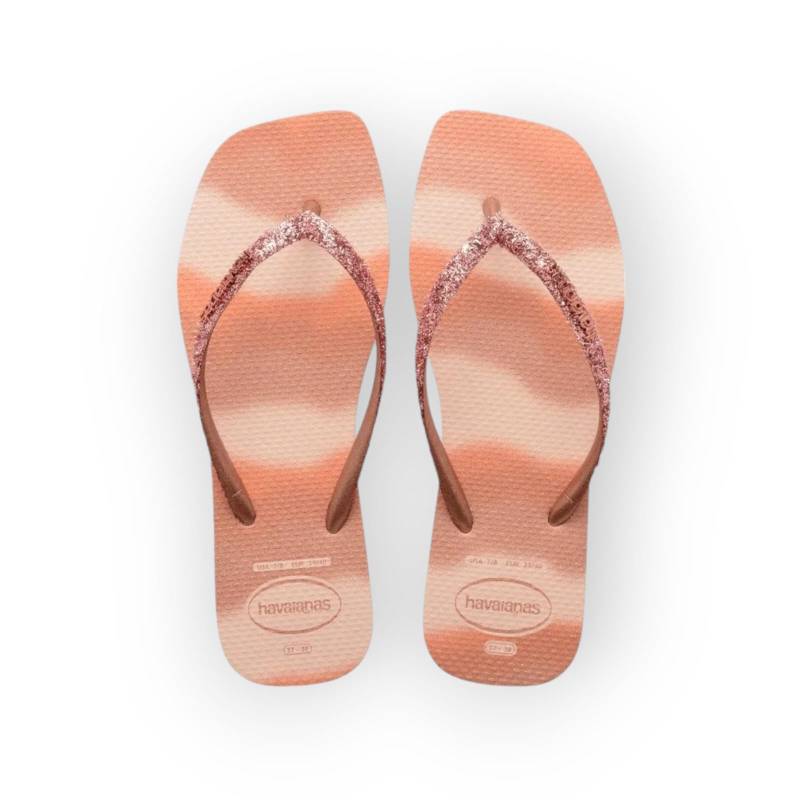 HAVAIANAS SLIM SQUARE GLITTER PARTY ROSA BALLET