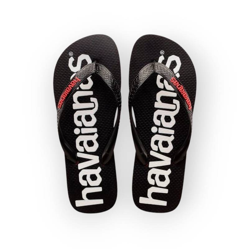 HAVAIANAS TOP LOGOMANIA PRETO