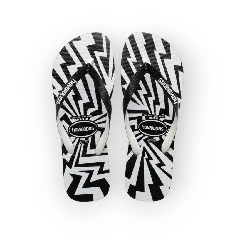 HAVAIANAS TOP CRASH MIX PRETO/BRANCO