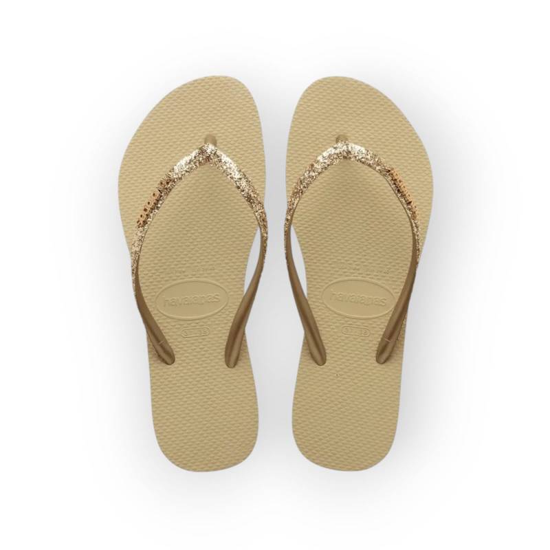 HAVAIANAS SLIM GLITTER AREIA