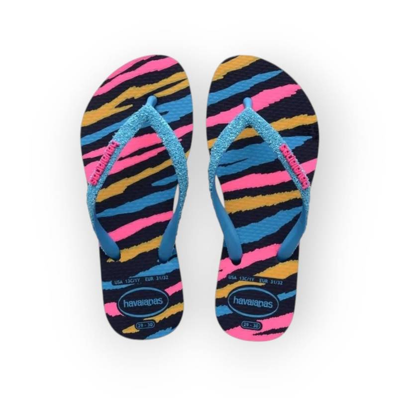 HAVAIANAS SL GLITTER MARINHO/TURQUESA