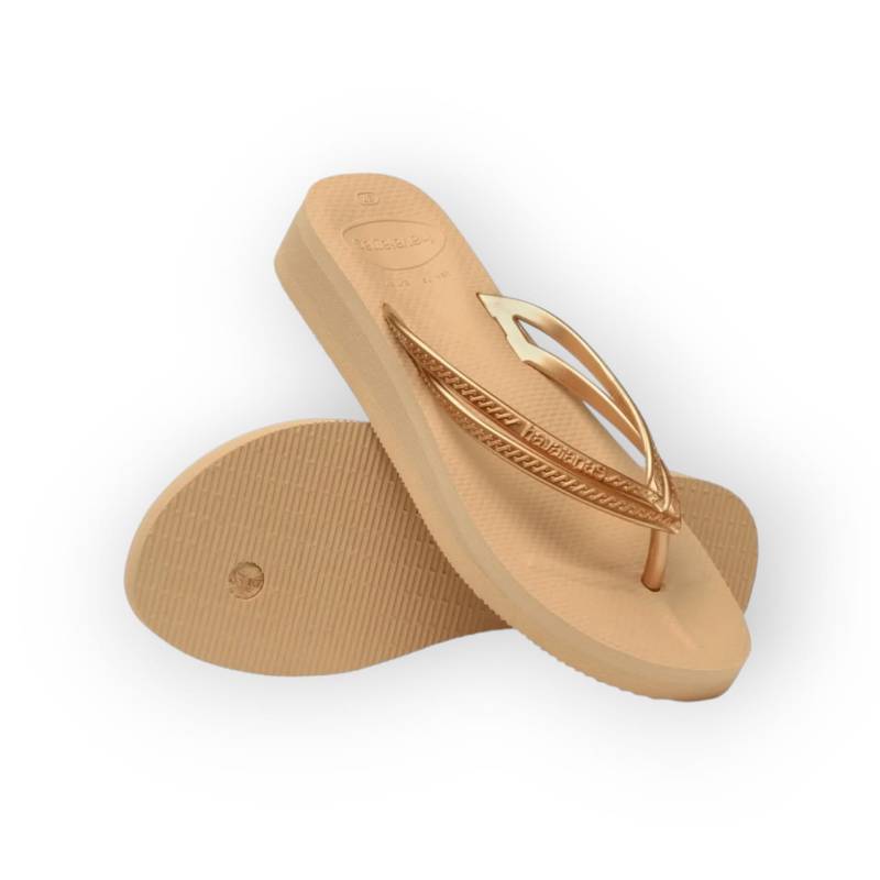 HAVAIANAS WEDGES DOURADO