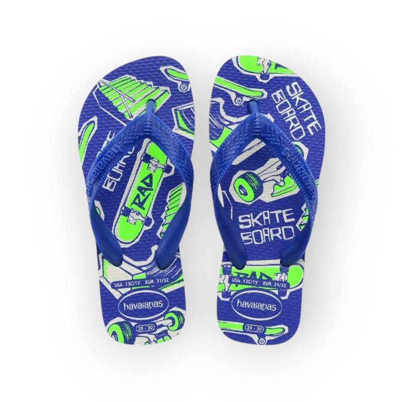 HAVAIANAS KIDS ATHLETIC BRANCO/AZUL NAVAL