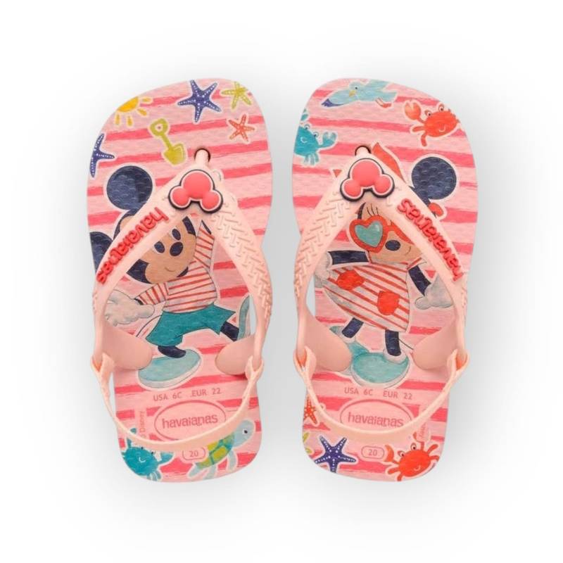 HAVAIANAS BABY DISNEY CLASSIC ROSA/VERMELHO