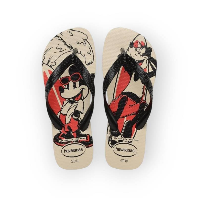 HAVAIANAS TOP DISNEY BEGE PALHA