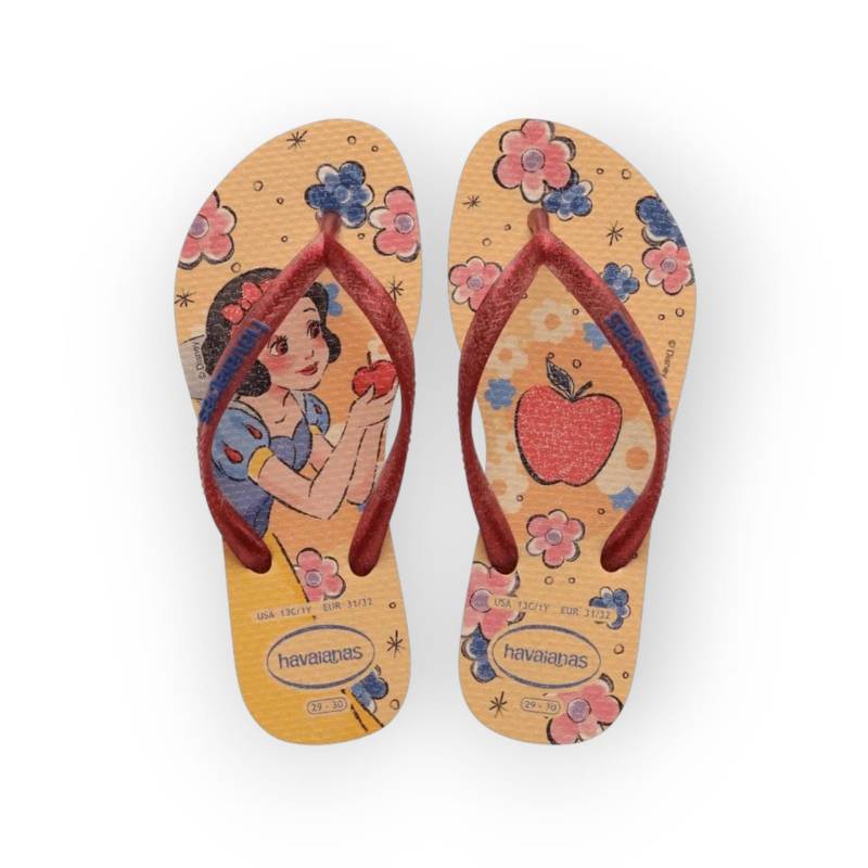 HAVAIANAS KIDS SLIM PRINCESS AMARELO CAJA