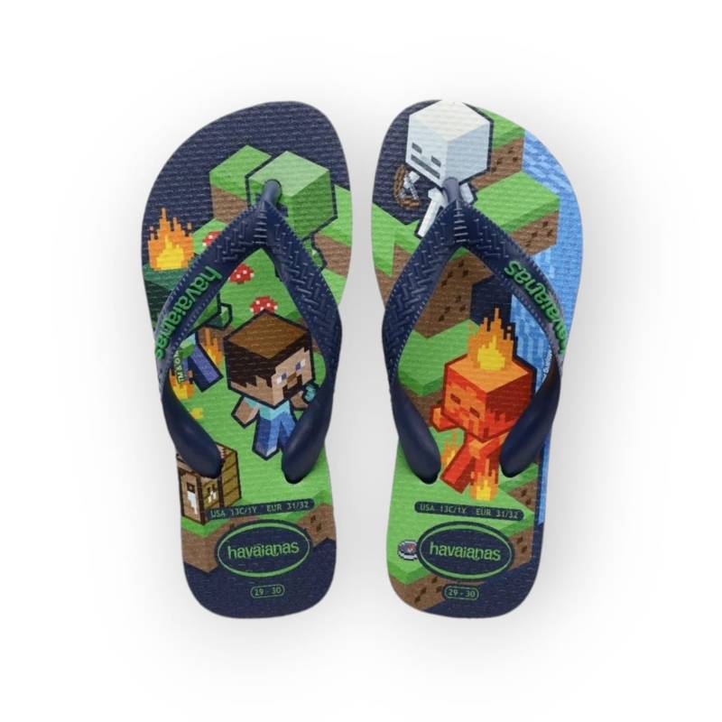 HAVAIANAS KIDS MINECRAFT MARINHO