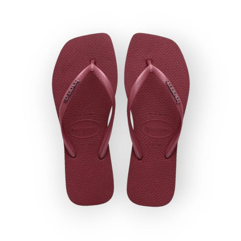 HAVAIANAS SLIM LOGO METALIC AMARANTO