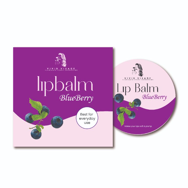 Vivid Visage Blueberry Lip Balm – Deep Hydration & Nourishing Lip Care