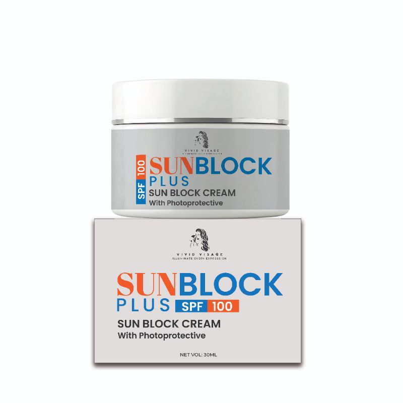 Vivid Visage Sunblock SPF 100 Cream – High Protection UV Defense & Skin Care