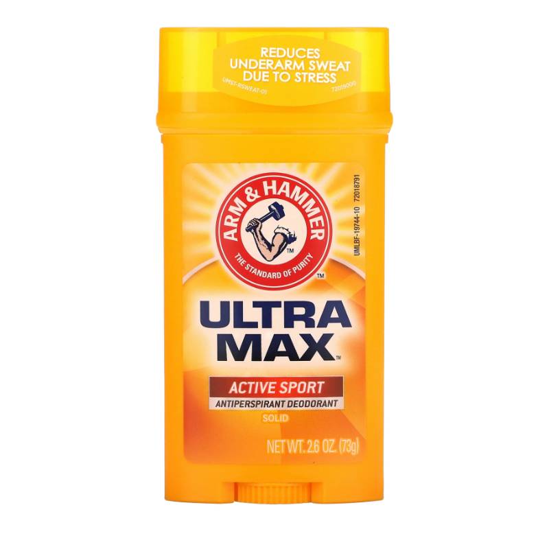 Arm & Hammer, UltraMax, Solid Antiperspirant Deodorant, Active Sport, 2.6 oz (73 g)