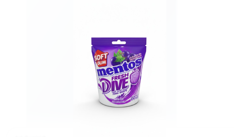 Mentos Fresh Dive Soft Gum Tidal Grape Flavour 44 Pieces – منتوس Fresh Dive Soft Gum Tidal عنب Flavour 44 Pieces