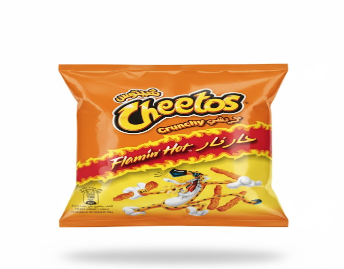 Cheetos Flamin’ Hot Crunchy Cheese Flavour Snacks – تشيتوس Flamin’ حار Crunchy جبنة Flavour Snacks